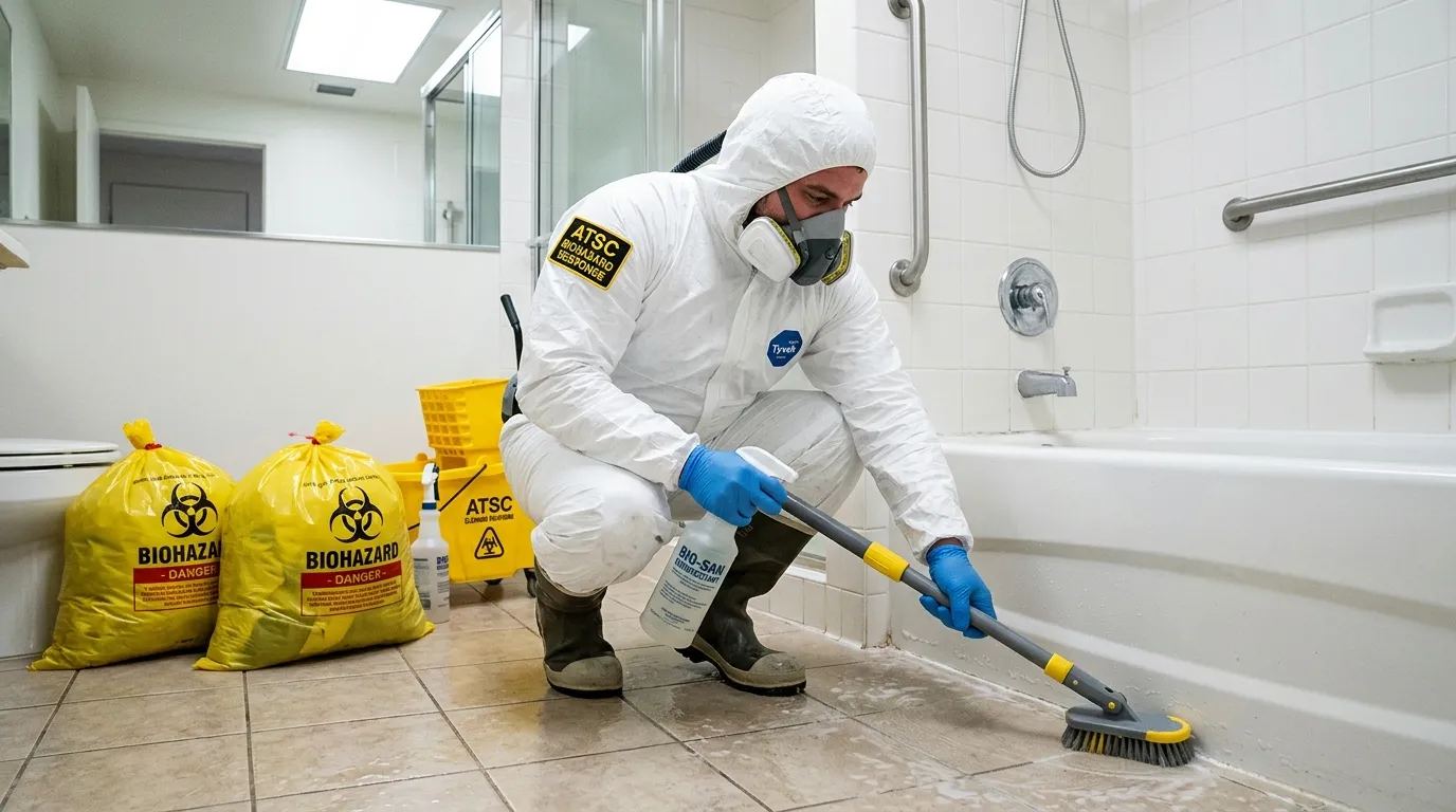 Decontamination equipment deployed for Blood Cleanup in East Cleveland